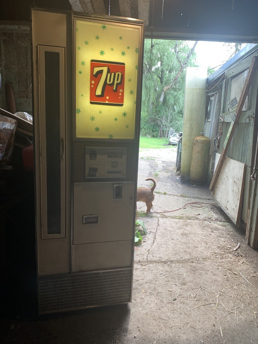 Illustrative example of 7up vending machine