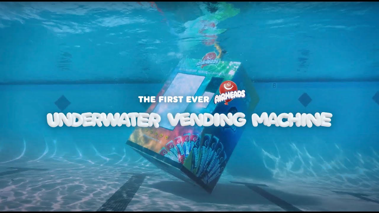Illustrative example of airheads underwater vending machine