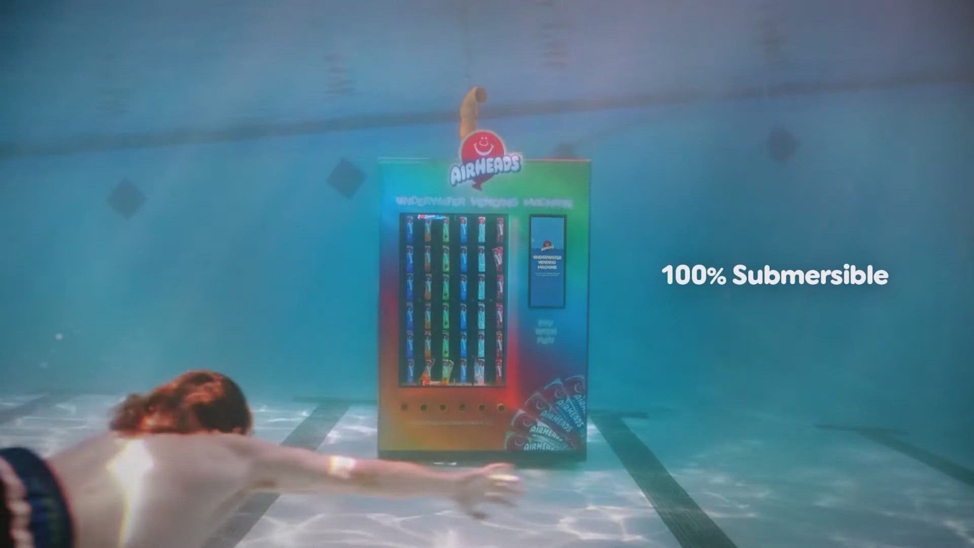 Illustrative example of airheads underwater vending machine
