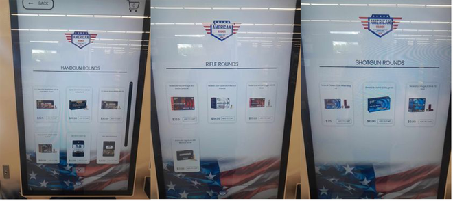 Illustrative example of ammo vending machine oklahoma