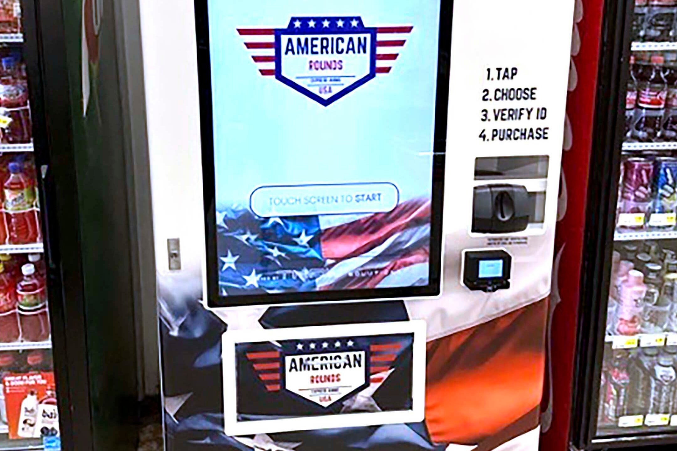 Illustrative example of ammunition vending machines