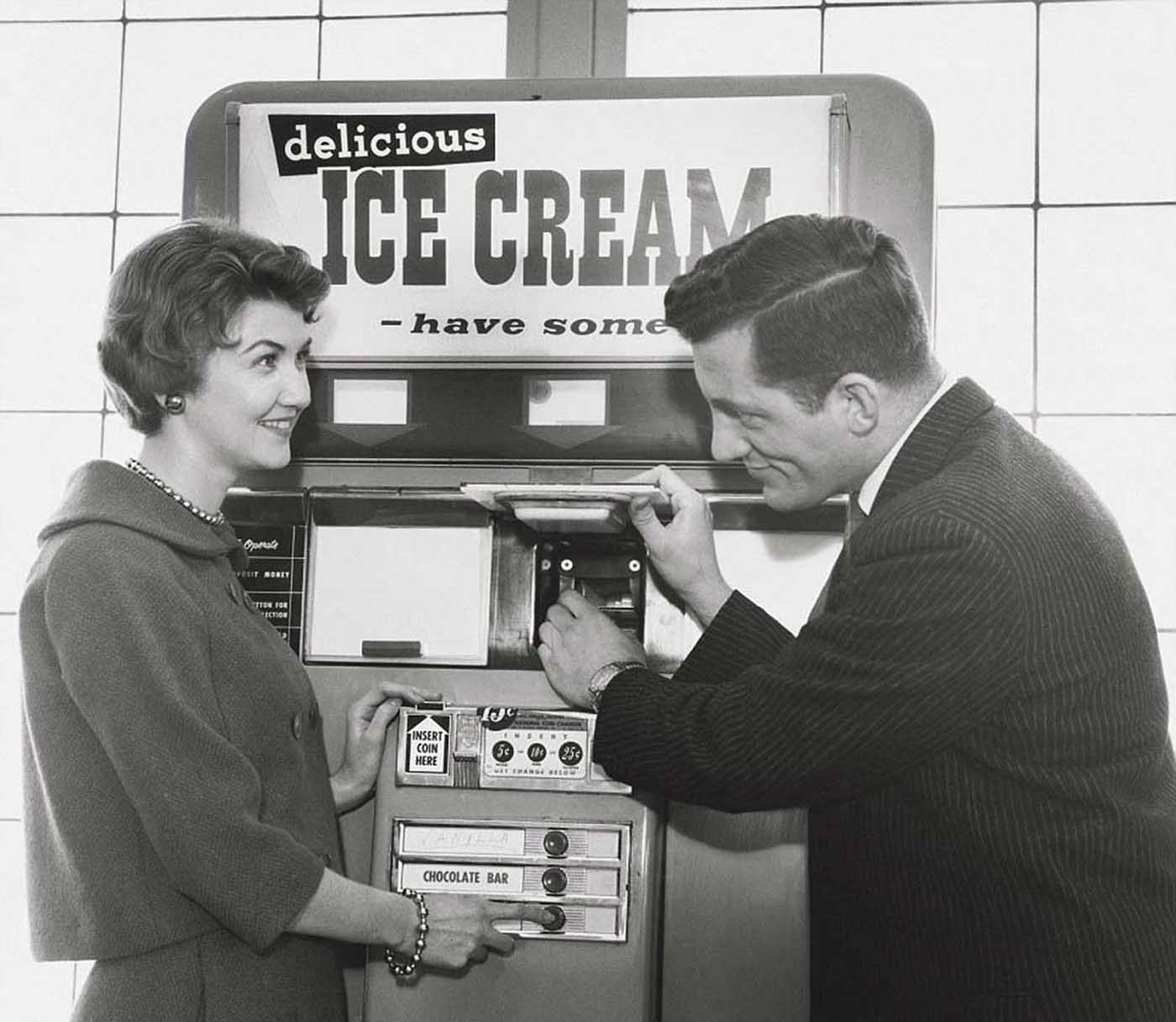 Illustrative example of antique vending machine