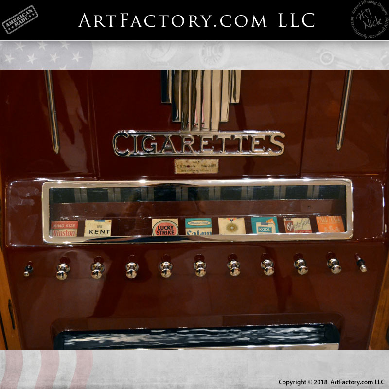Illustrative example of antique vending machines for sale