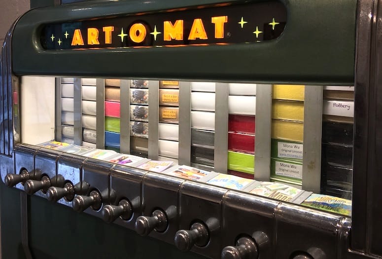 Illustrative example of art vending machine