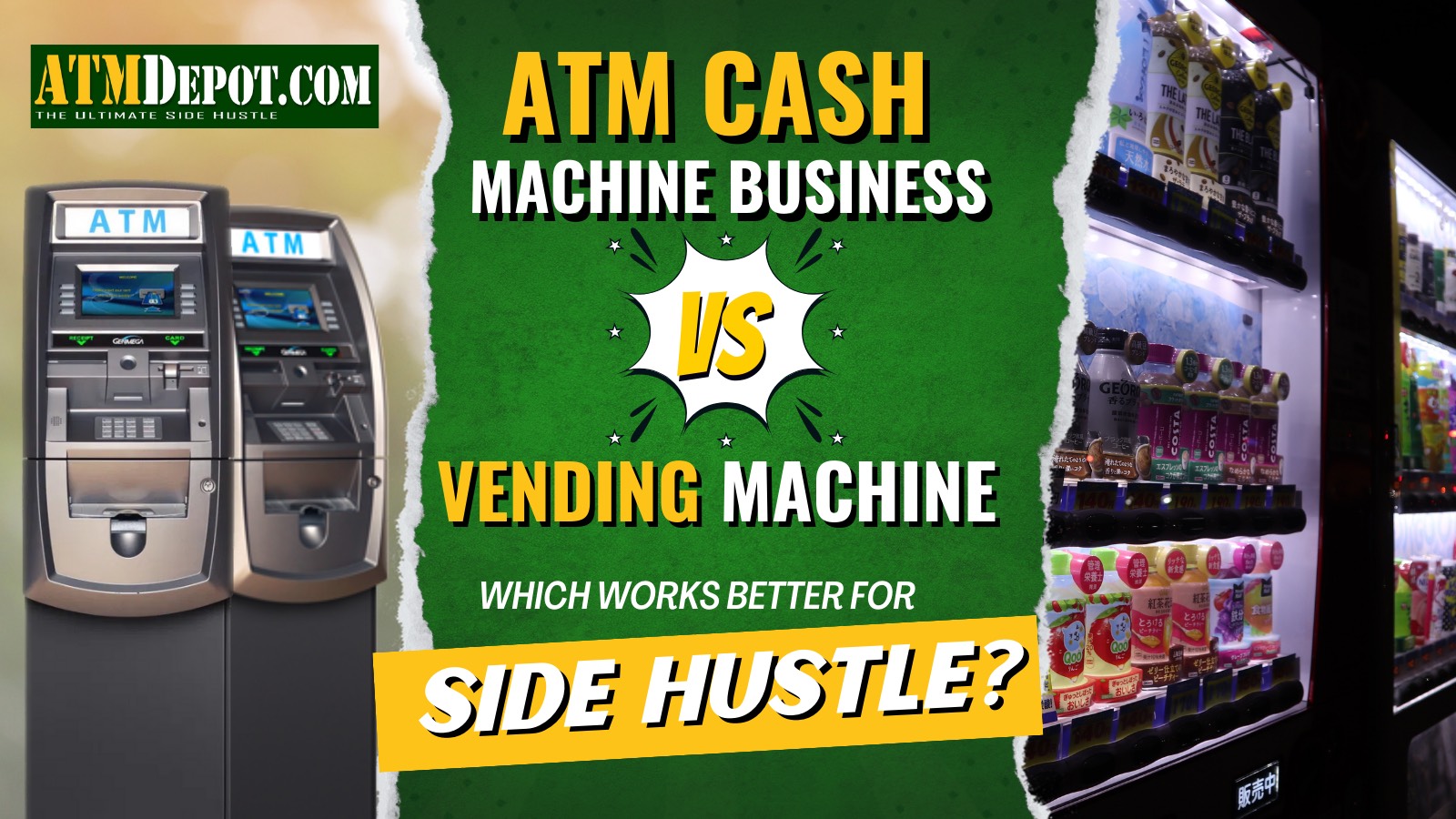 Illustrative example of atm vending machine