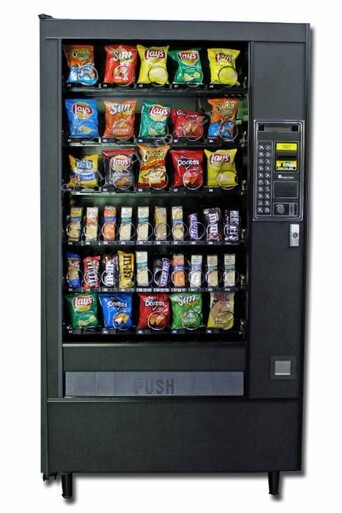 Illustrative example of automatic products vending machines