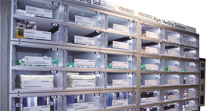 Illustrative example of automobile vending machine