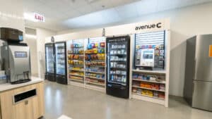 Illustrative example of avenue c vending machines
