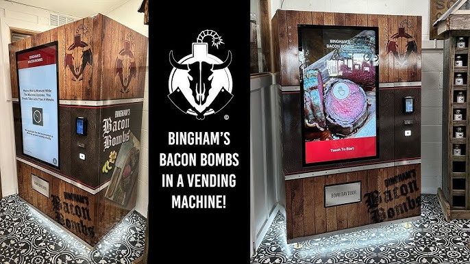 Illustrative example of bacon bomb vending machine