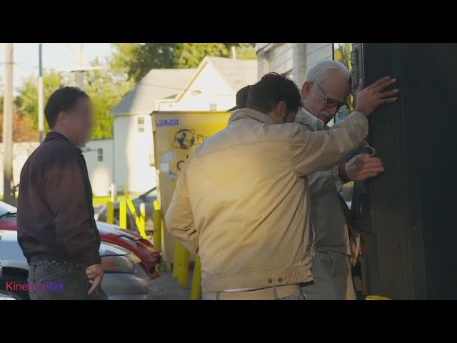 Illustrative example of bad grandpa vending machine