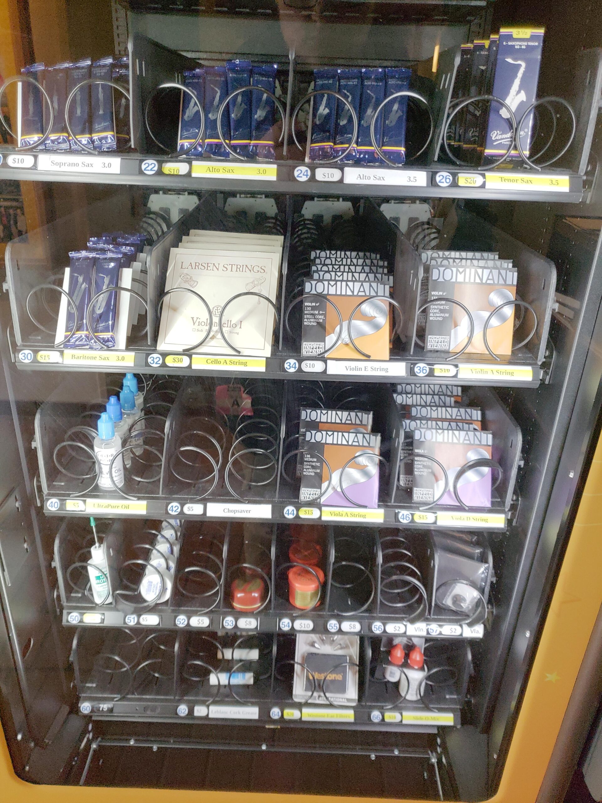 Illustrative example of band merch vending machine