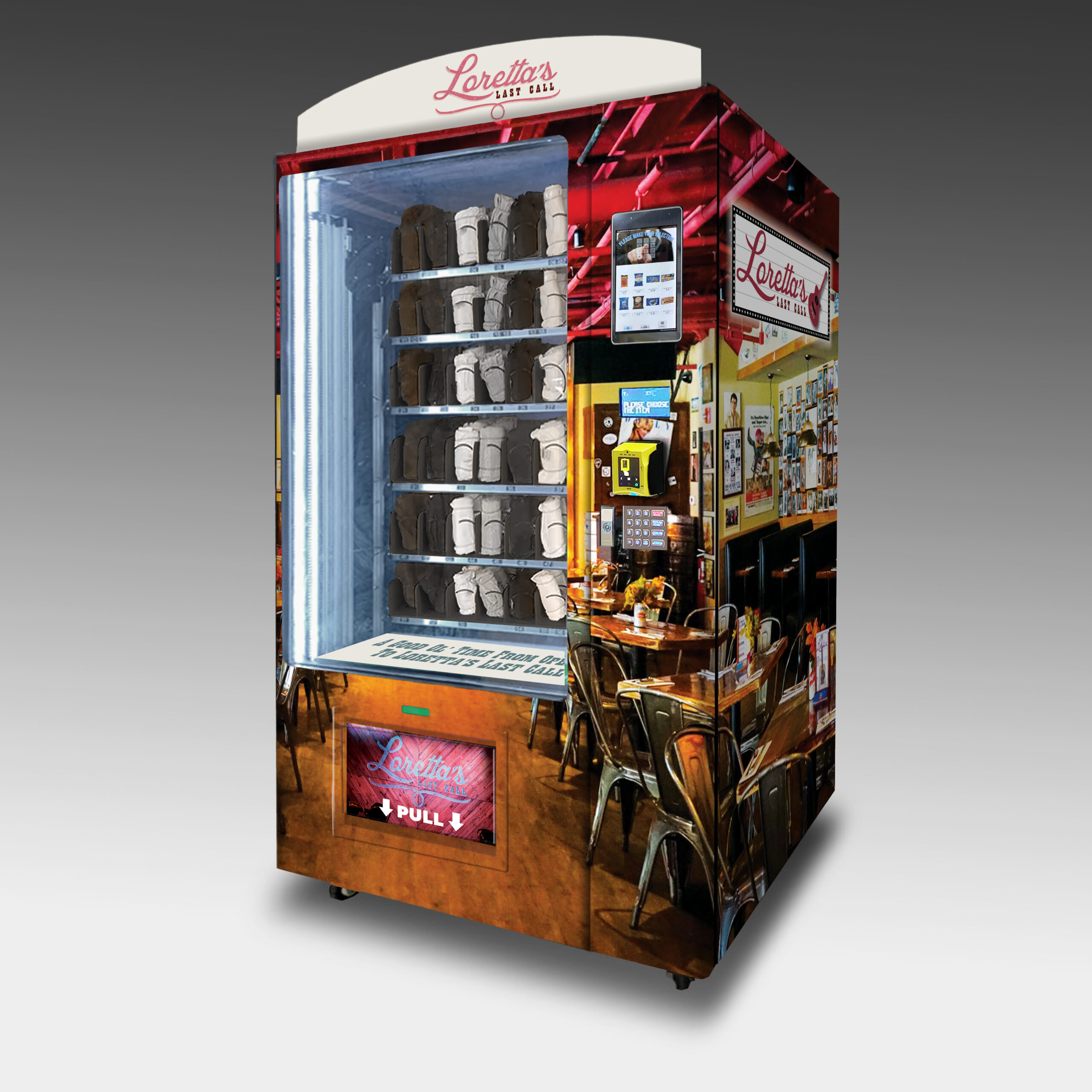 Illustrative example of bespoke vending machines
