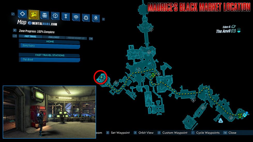Illustrative example of bl3 maurice vending machine location
