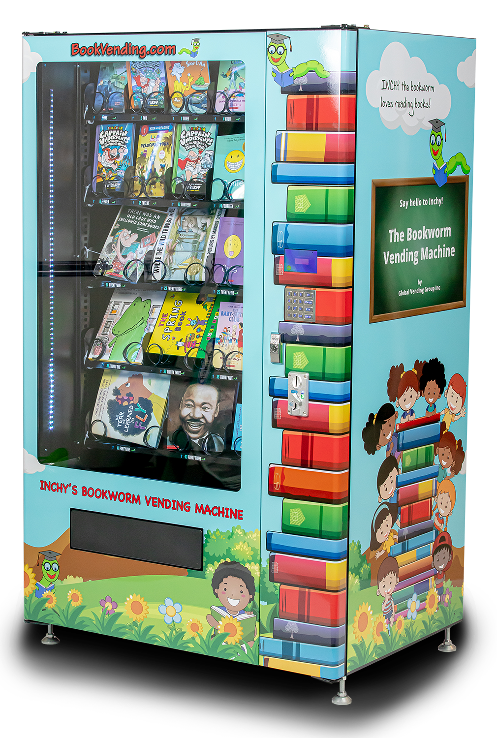 Illustrative example of book vending machine for sale