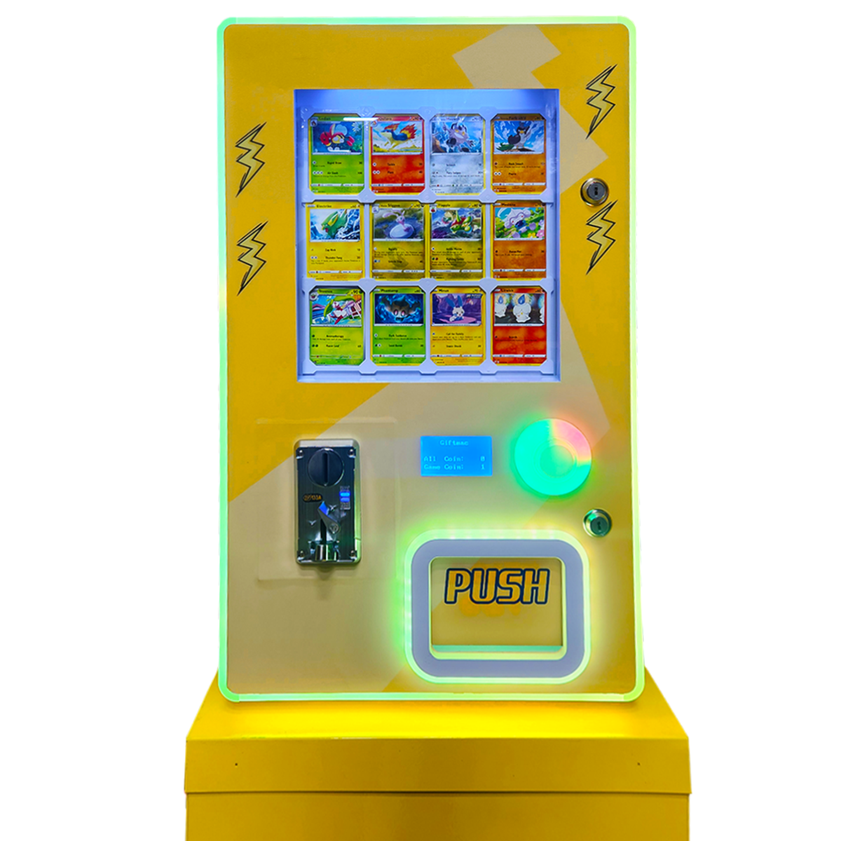 Illustrative example of booster pack vending machine