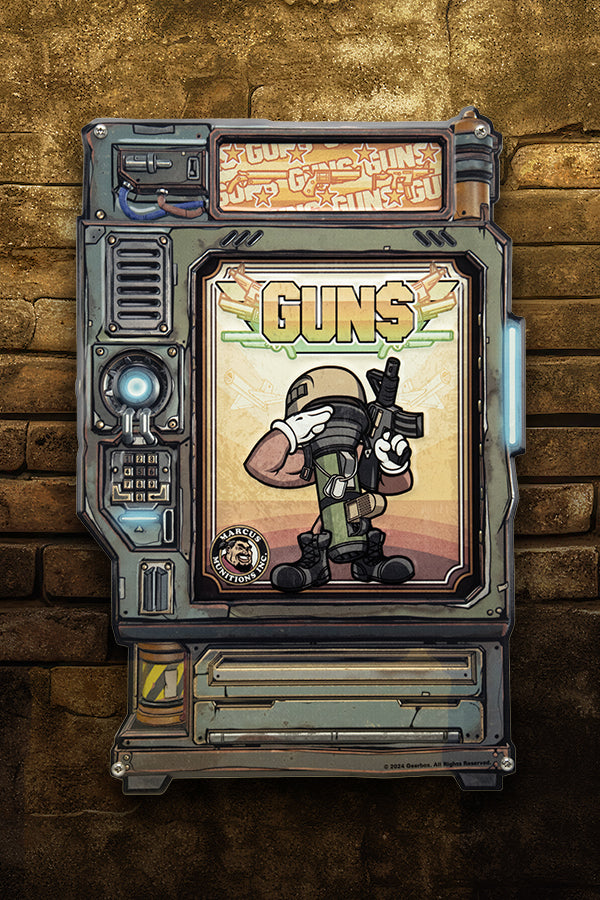 Illustrative example of borderlands vending machine art