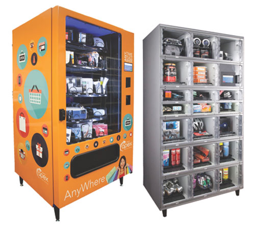 Illustrative example of box vending machine