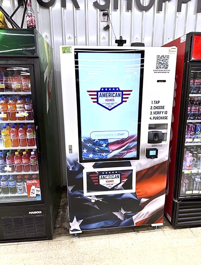 Illustrative example of bullet vending machine