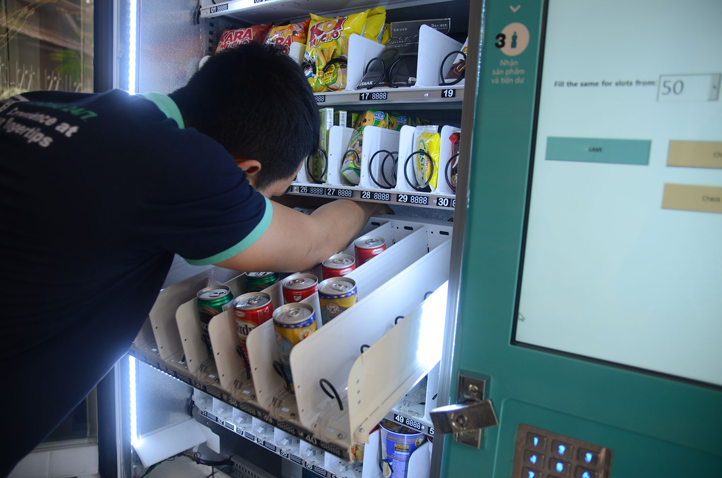 Illustrative example of buying vending machines