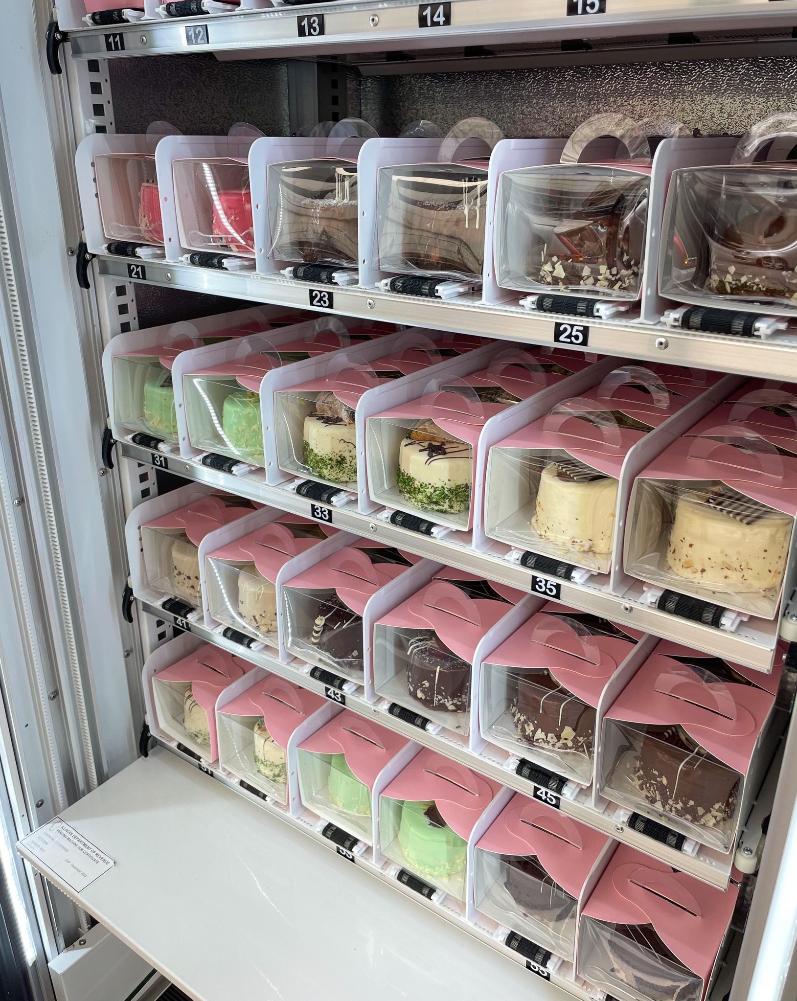 Illustrative example of cake vending machine
