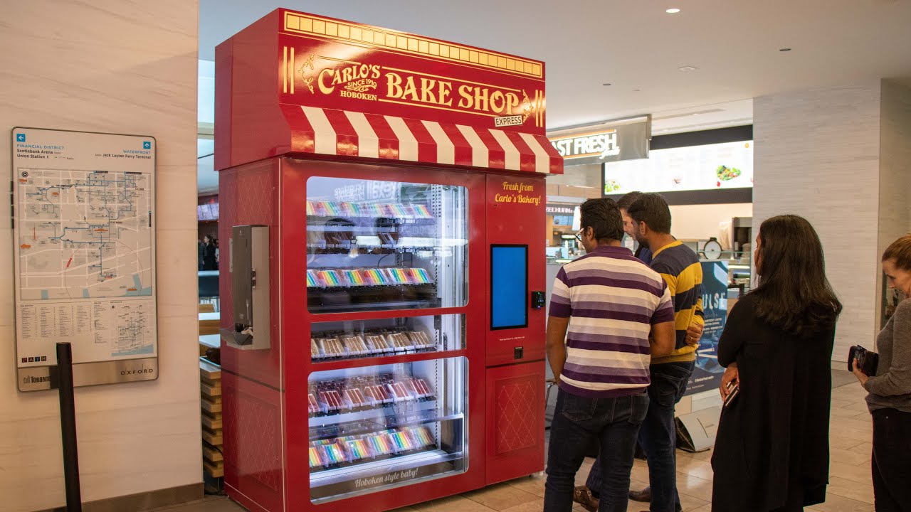 Illustrative example of cake vending machine las vegas