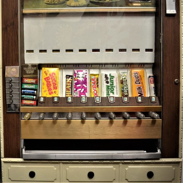 Illustrative example of candy bar vending machine