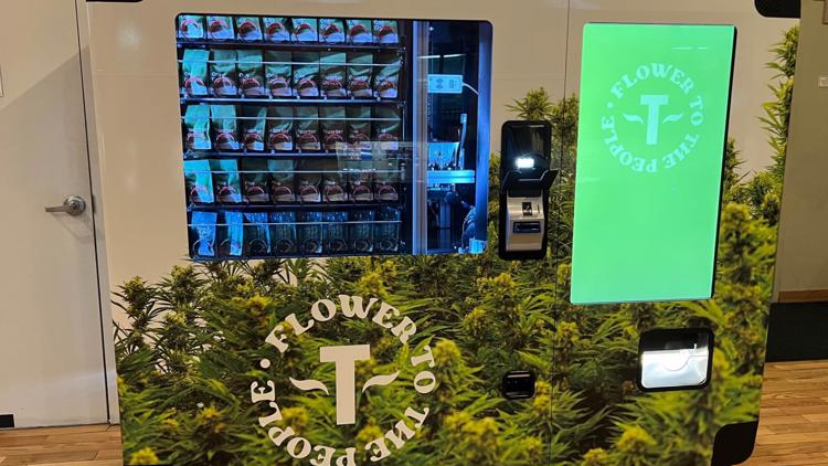 Illustrative example of cannabis vending machine