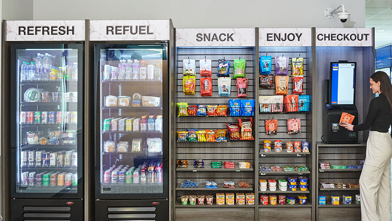 Illustrative example of cantaloupe vending machines