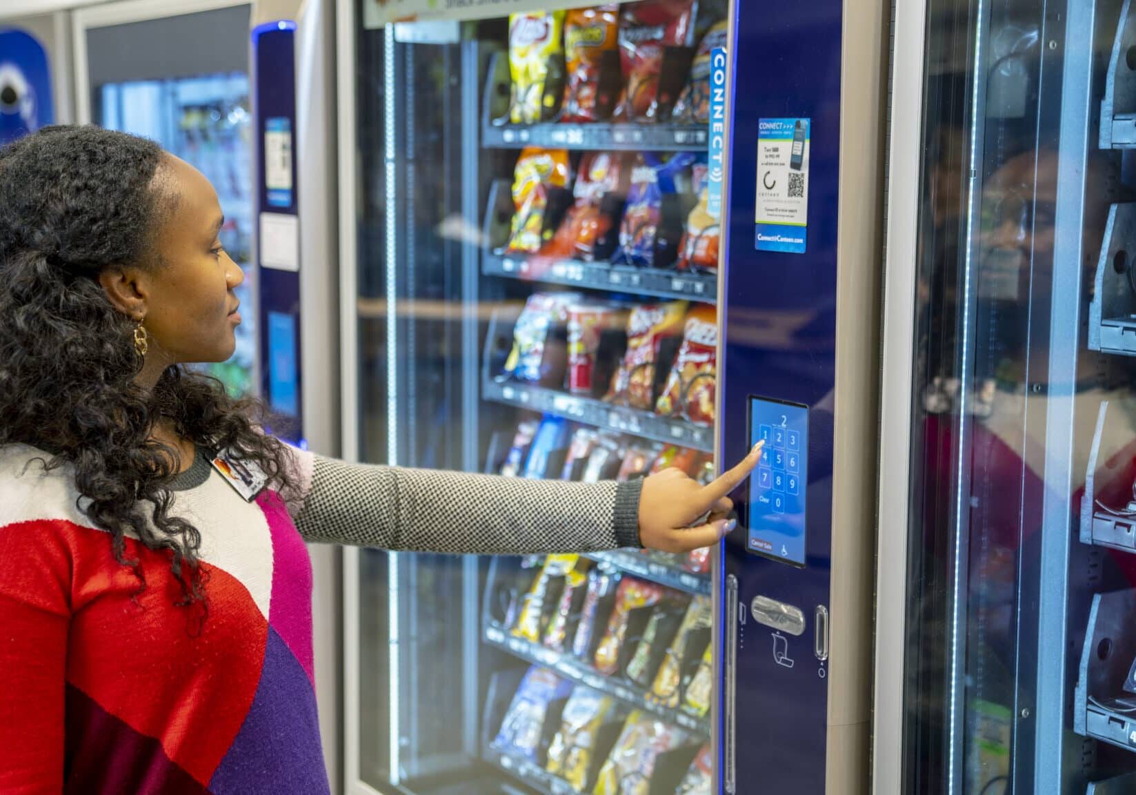 Illustrative example of canteen vending machines