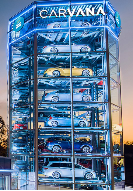 Illustrative example of car vending machine company