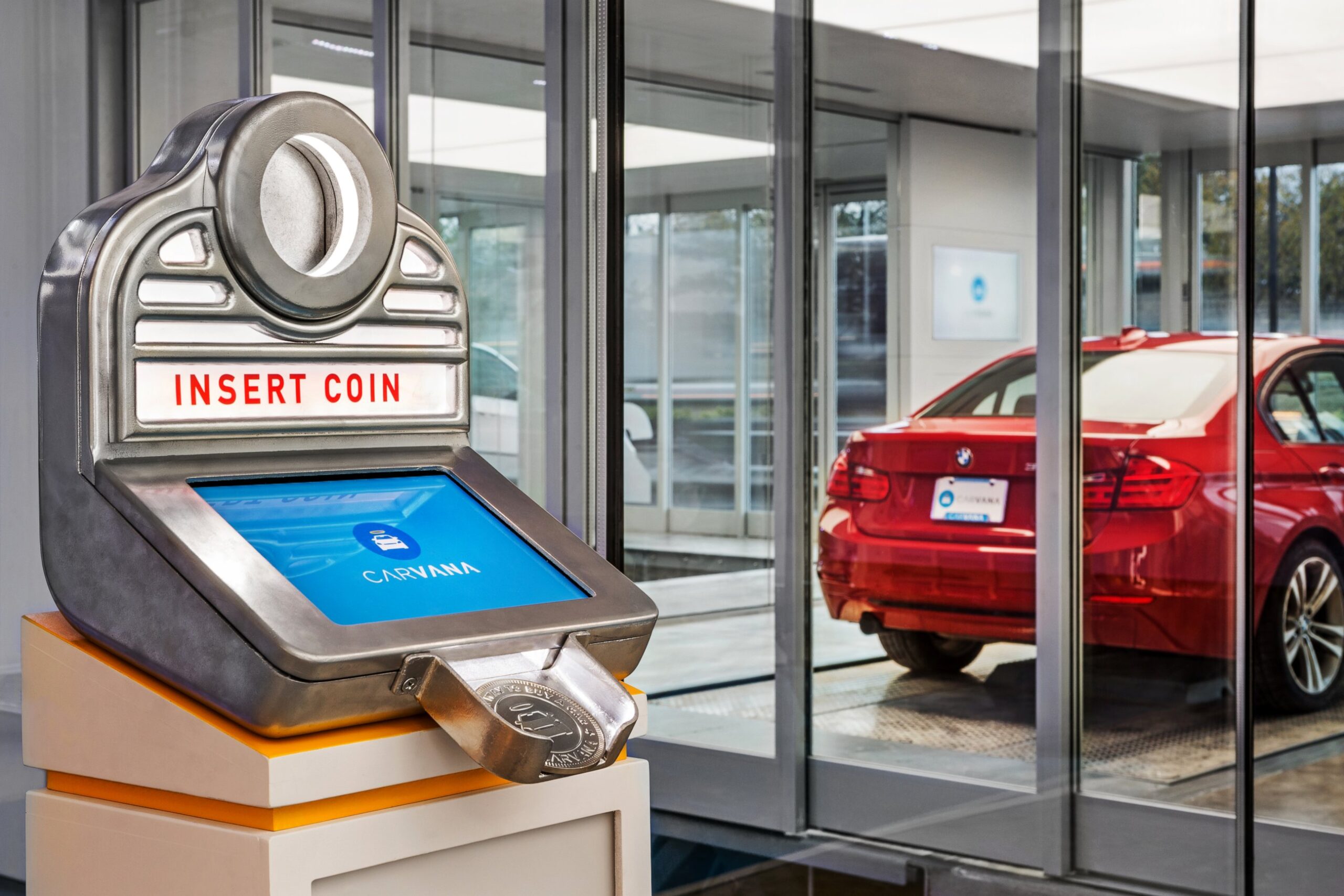 Illustrative example of car vending machines