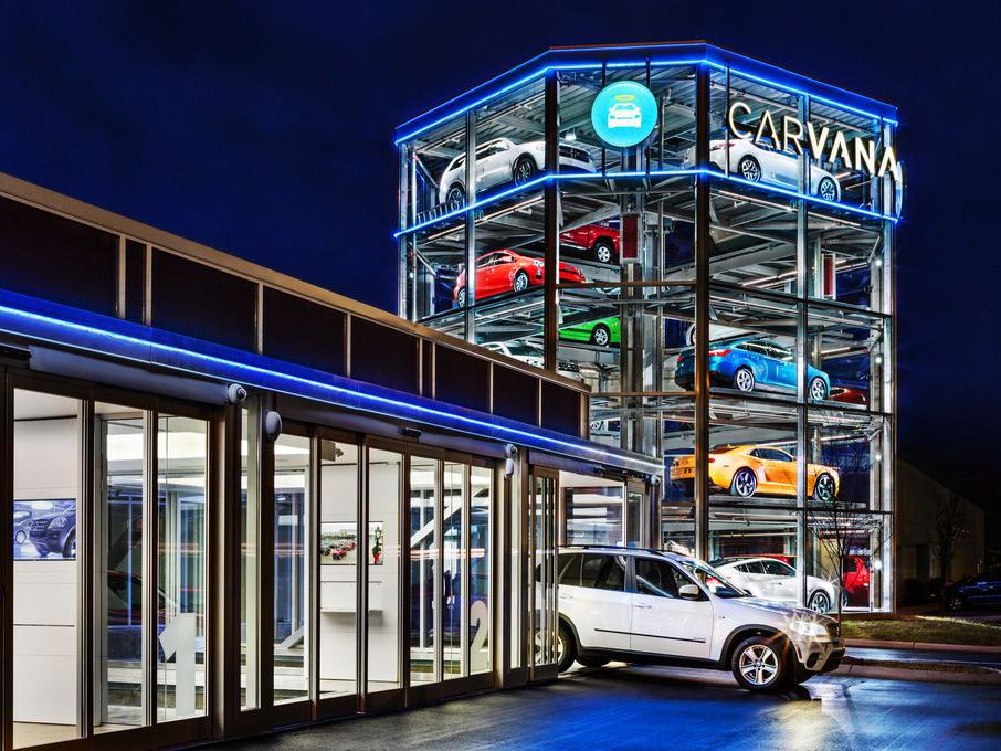 Illustrative example of car vending machines