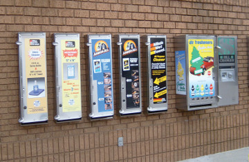 Illustrative example of car wash vending machine