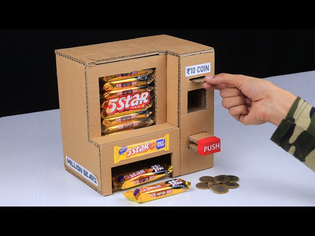 Illustrative example of cardboard vending machine