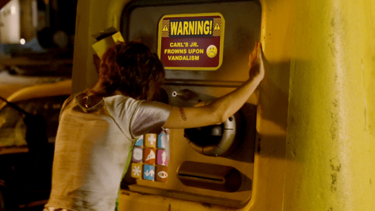 Illustrative example of carls jr vending machine