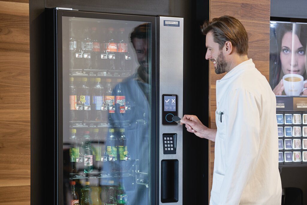 Illustrative example of cashless vending machine