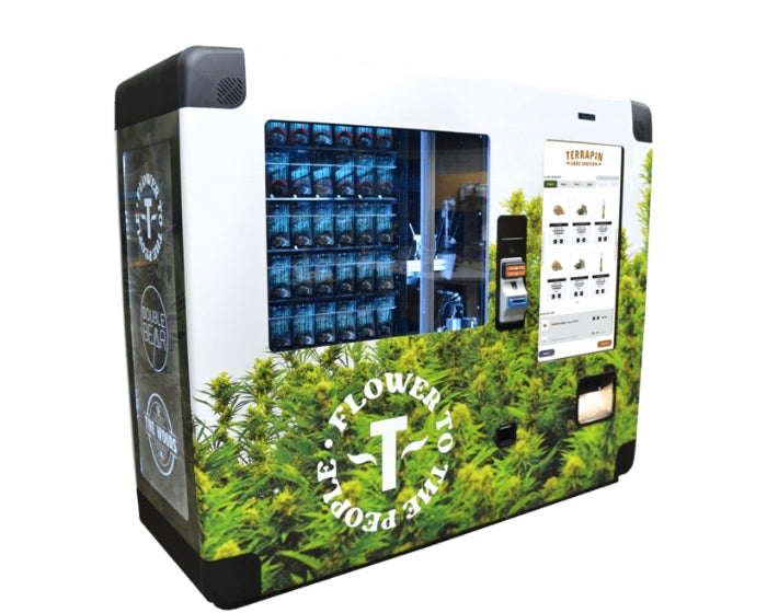 Illustrative example of cbd vending machine