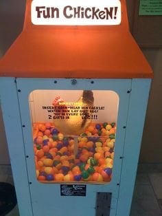 Illustrative example of chicken egg vending machine