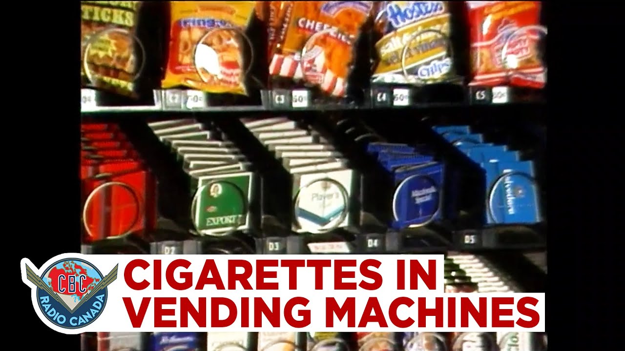Illustrative example of cigarettes in vending machines