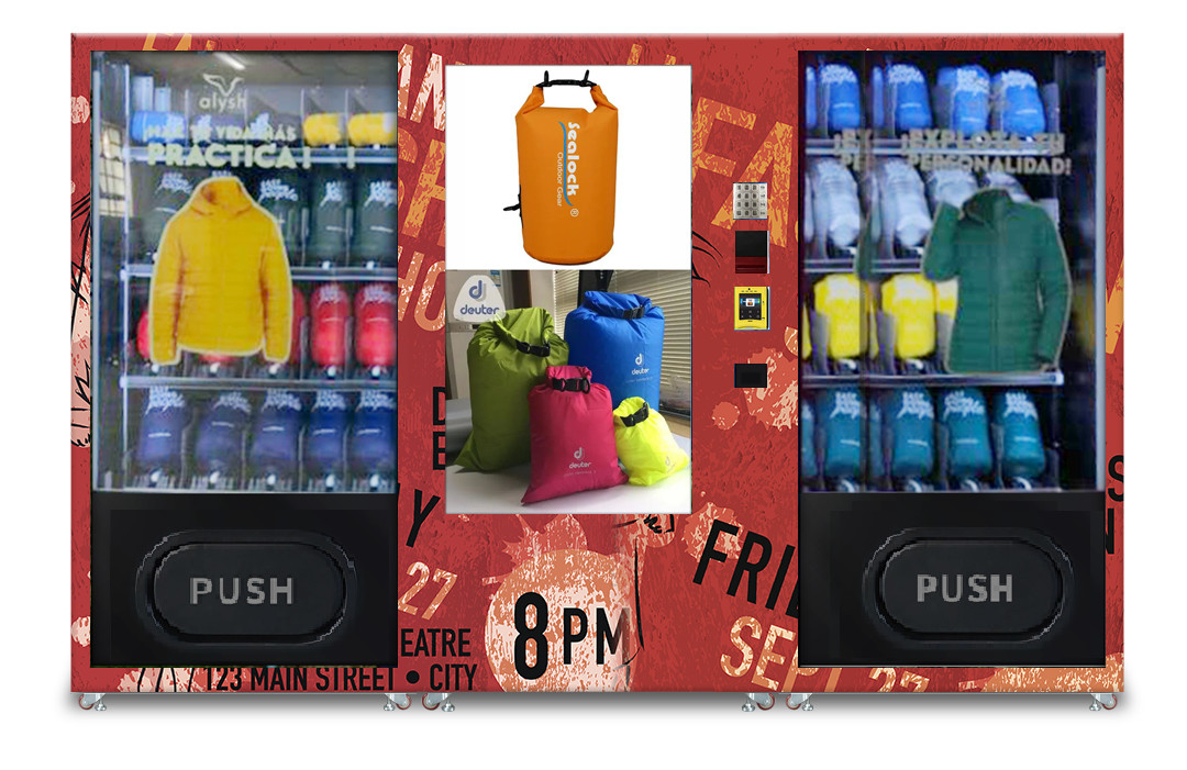 Illustrative example of clothes vending machine