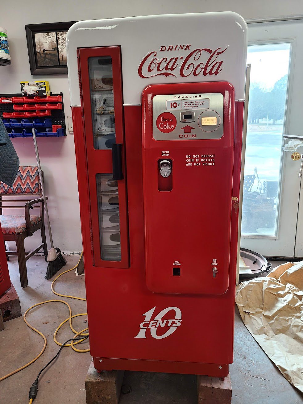 Illustrative example of coca cola cavalier vending machine