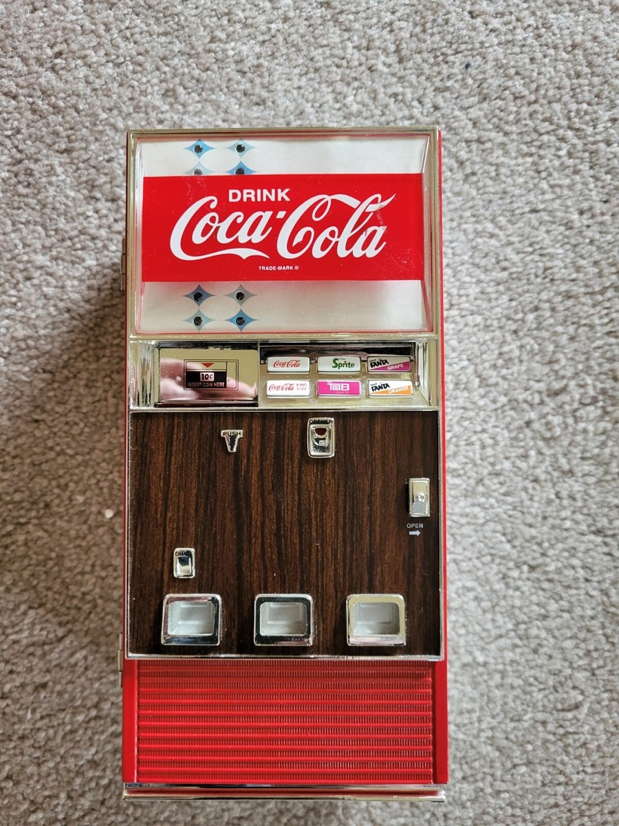 Illustrative example of coca cola vending machine bank
