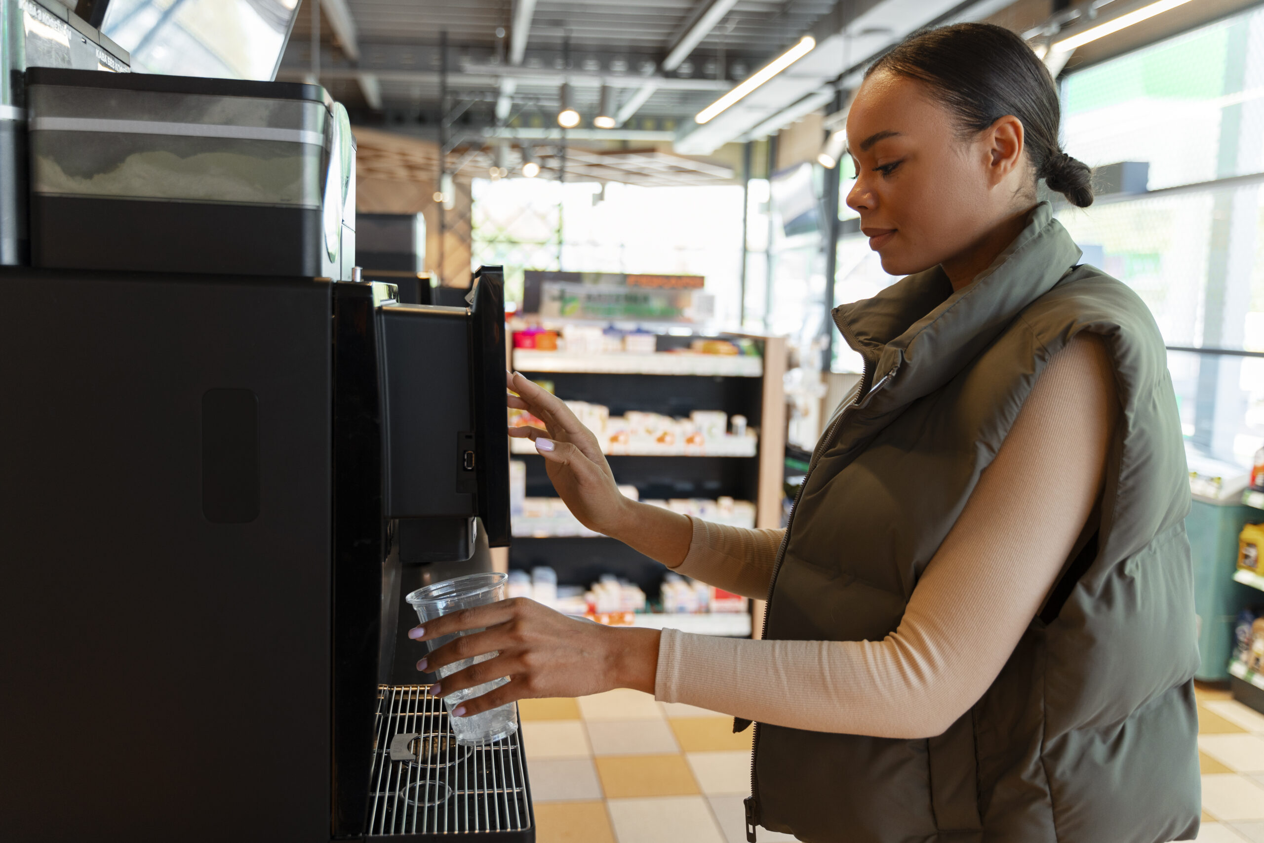 Illustrative example of coffe vending machine