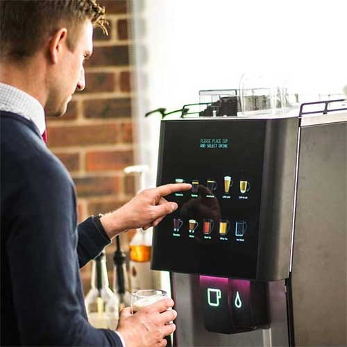 Illustrative example of coffee vending machine