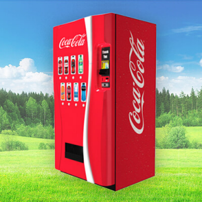 Illustrative example of coke soda vending machine
