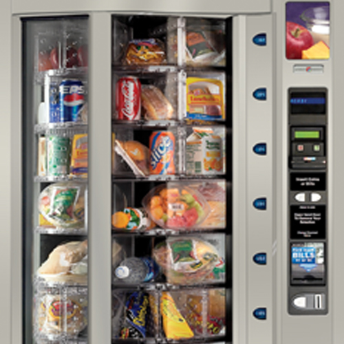 Illustrative example of cold food vending machines