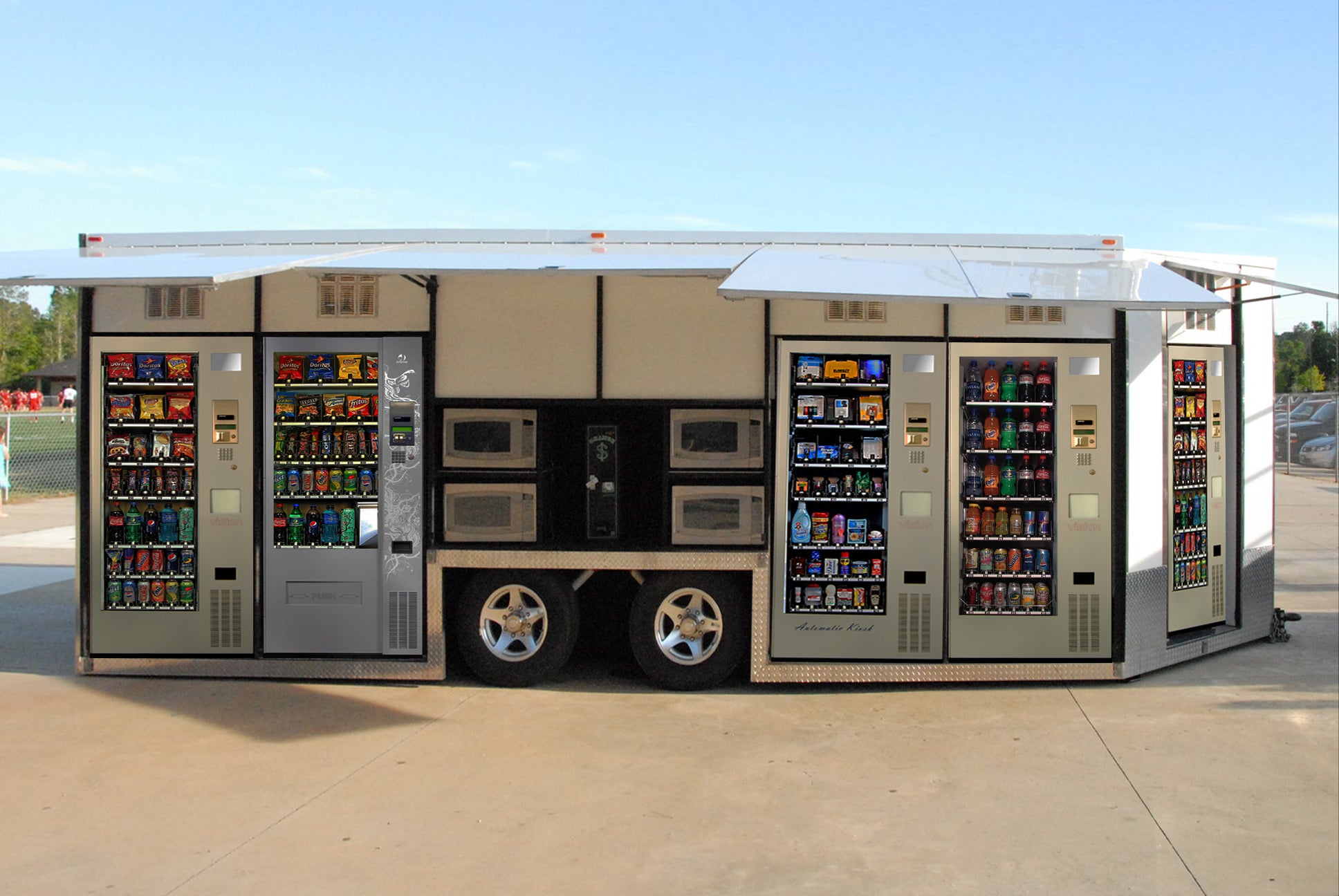 Illustrative example of convenience store vending machine
