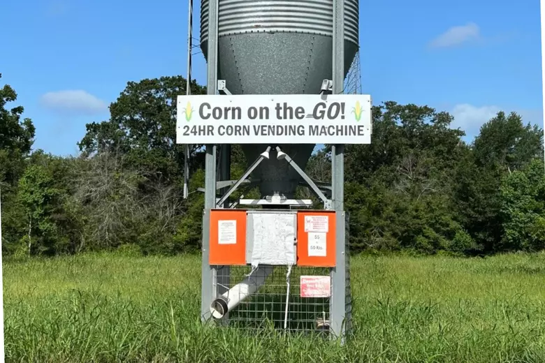 Illustrative example of corn vending machine