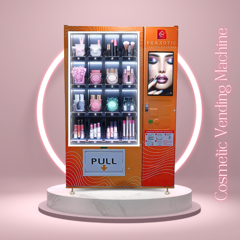 Illustrative example of cosmetic vending machine