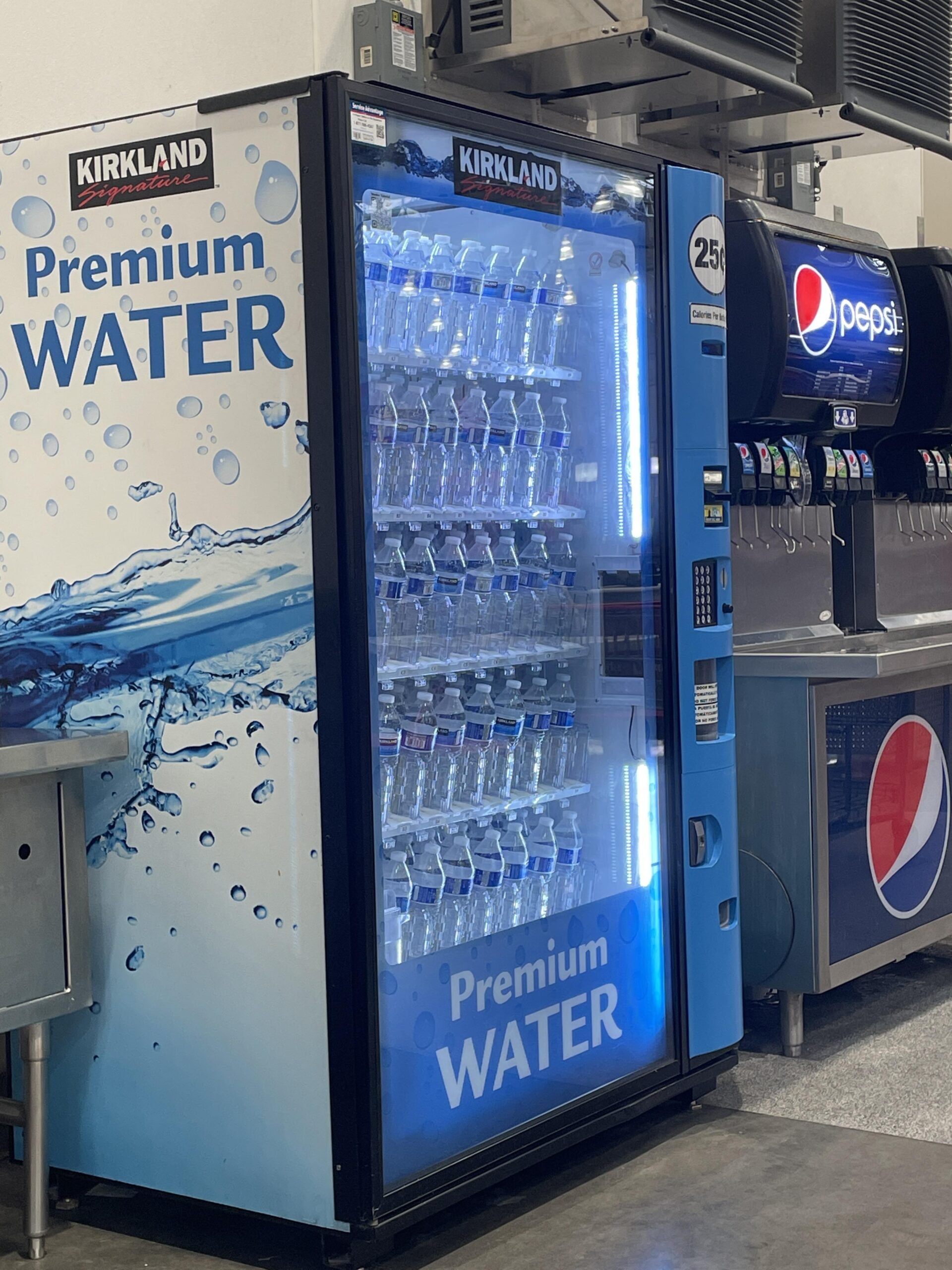 Illustrative example of costco vending machines